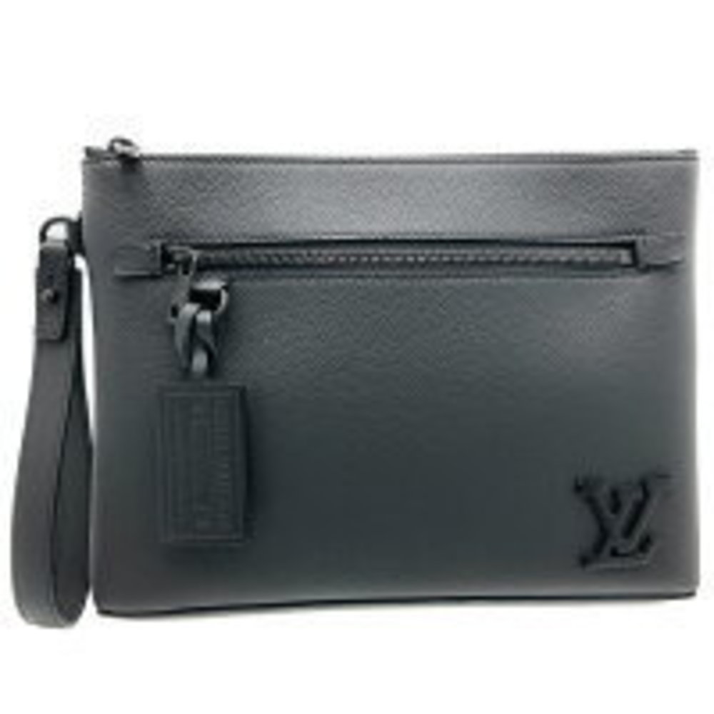 LOUIS VUITTON Pochette IPAD Shoulder Bag Case Aerogram Grain Leather LV